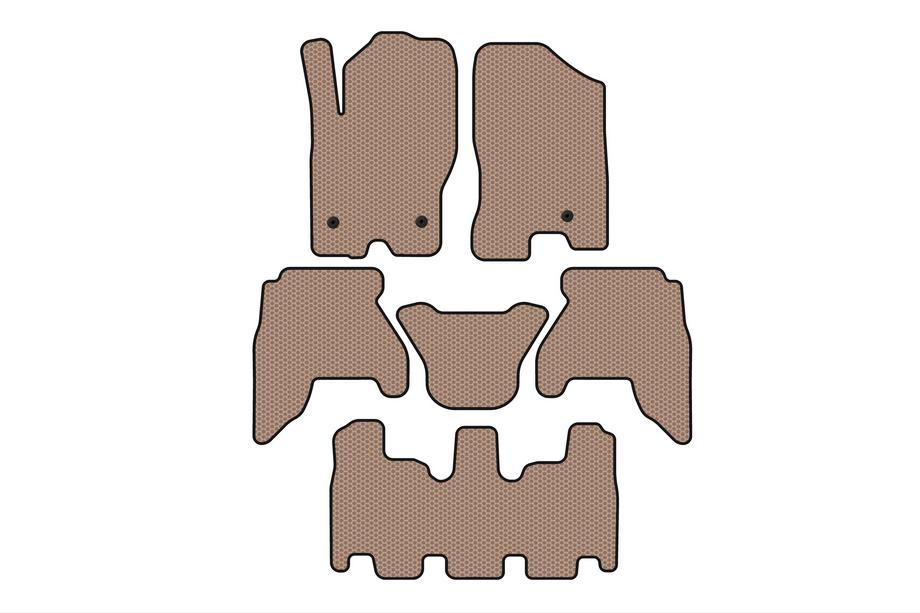 Nissan Pathfinder R51 2005–2014 Kumimatot Carsuit V1 (3 riviä, beige, 2010-2014) Image