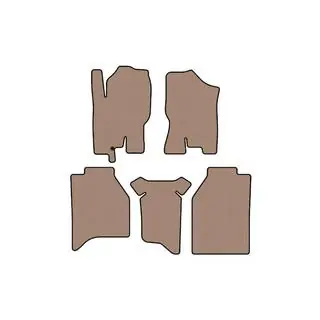 Carsuit-kumimatot matkustamoon (ilman säilytyslokeroita, beige) kuva 1