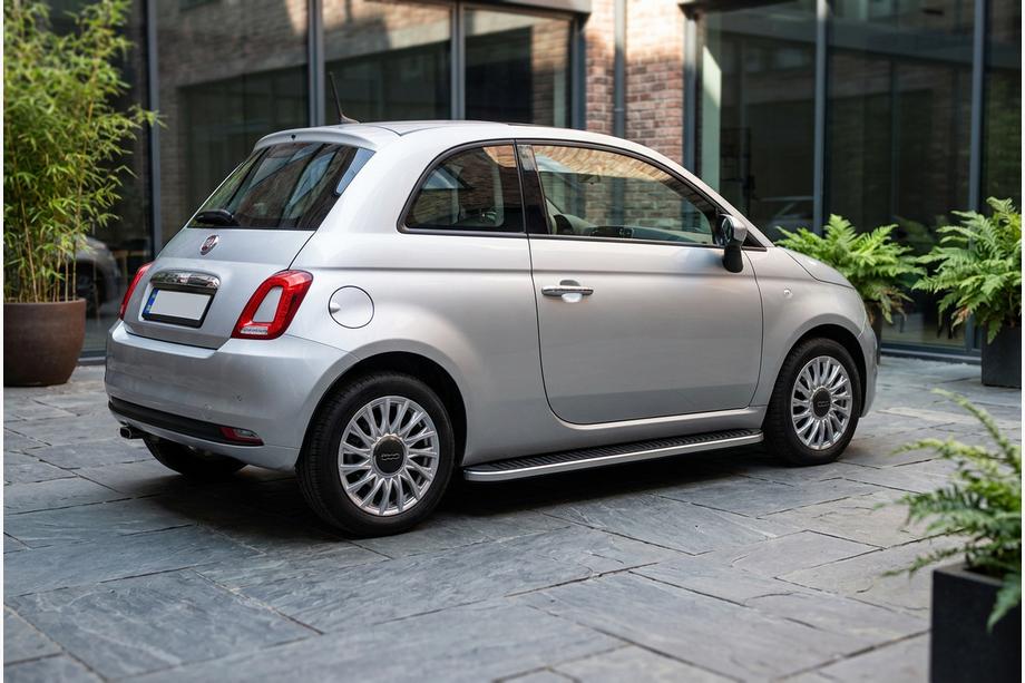 Fiat 500/500L 2013–2022 Tayga Grey -sivuaskelmat (2 kpl, alumiini) Image