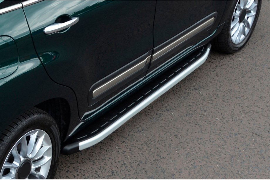 Fiat 500/500L 2013–2022 Sivuporraslaudat Fullmond (2 kpl, alumiini) Image