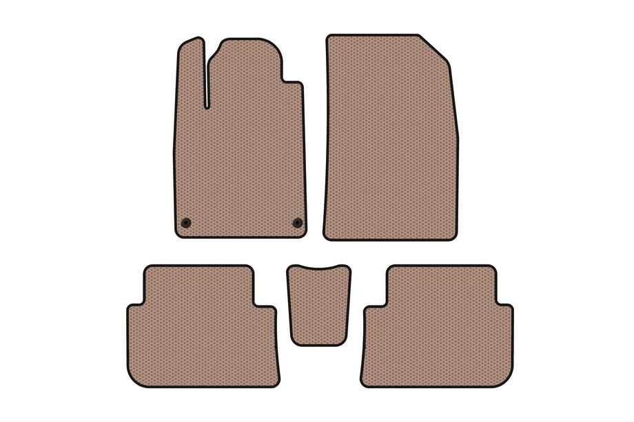 Peugeot 407 2004–2011 Kumimatot Carsuit (SD, beige) Kuva 1