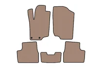 Peugeot 207 2006–2014 Kumimatot Carsuit (HB, 5-ovinen, beige) kuva 1