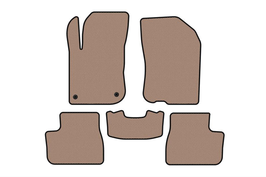 Peugeot 208 2012–2019 Kumimatot Carsuit (Beige) Kuva 1