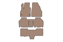 Renault Kangoo 2008–2020 Kumimatot Carsuit (3 riviä, 5-ovinen/7-paikkainen, beige) kuva 1