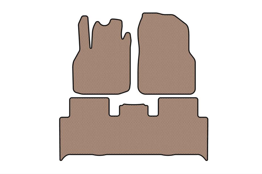 Renault Scenic/Grand 2003–2009 Kumimatot Carsuit (2 riviä, beige) Image