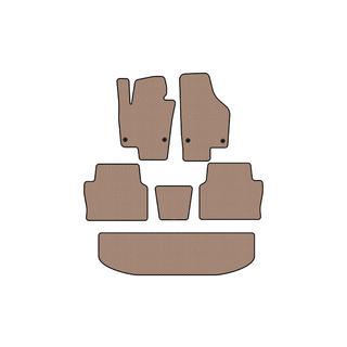 Carsuit kumimatot matkustamoon (3 riviä, beige) Seat Alhambra 2010– kuva 1