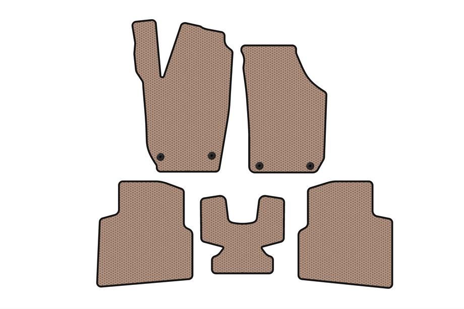 Skoda Roomster 2006–2015 Kumimatot Carsuit (Beige) Kuva 1