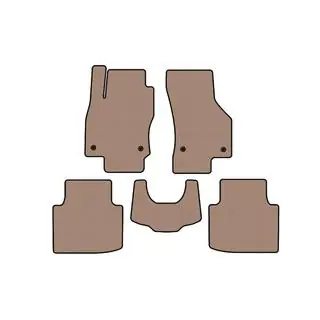 Carsuit kumiset sisämatot (tassukuvio, beige) kuva 1