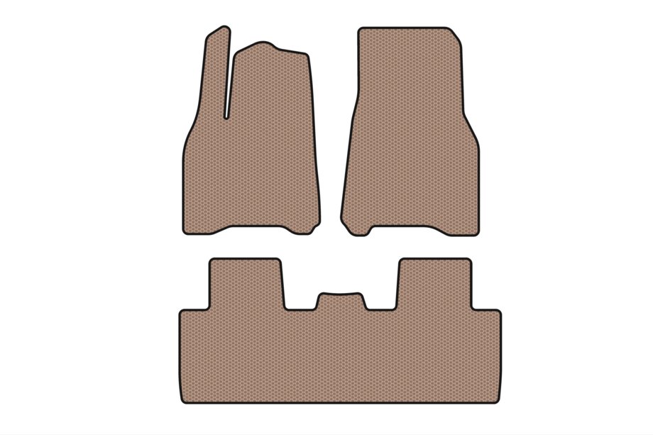 Tesla Model Y 2020– Kumimatot Carsuit (2020-2024, beige) Kuva 1