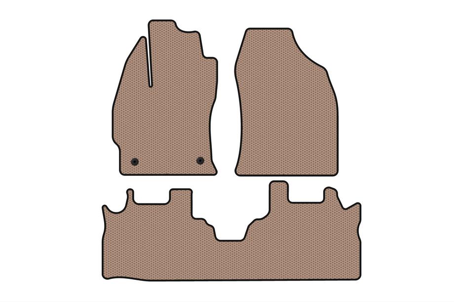 Toyota Prius Plus Kumimatot Carsuit (2 riviä, beige) Image