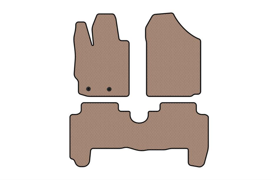 Toyota Yaris 2006–2011 Kumimatot Carsuit (HB, 5-ovinen, beige) Image