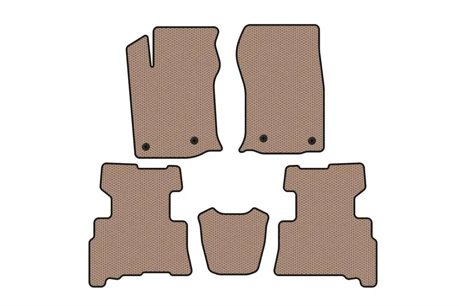 Toyota 4Runner 2009–2024 Kumimatot Carsuit (2 riviä, 2014-2024, 7-paikkainen, beige) Image