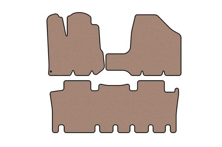 Toyota Sienna 2003–2009 Kumimatot Carsuit (2 riviä, beige) Image