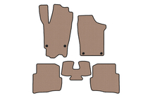 Volkswagen Fox 2003–2021 Kumimatot Carsuit (HB, 3-ovinen, beige) kuva 1