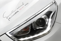 Hyundai IX-35 2010–2015 Kromiset ajovalolistat (2013-2015, 2 kpl, muovi) kuva 1