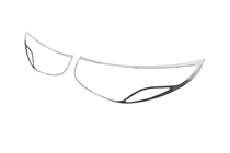 Hyundai IX-35 2010–2015 Kromiset ajovalolistat (2013-2015, 2 kpl, muovi) kuva 7
