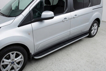 Ford Connect 2014–2021 Tayga Grey -sivuaskelmat (2 kpl, alumiini) Maxi-alusta kuva 1