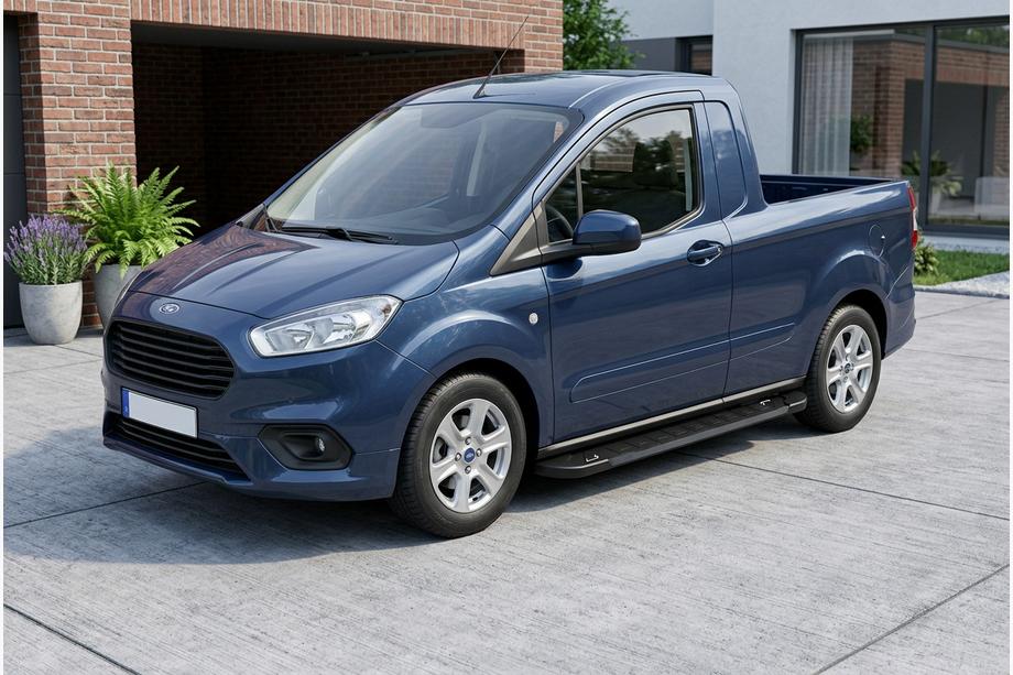 Ford Courier 2014–2023 RedLine Black sivuporrastangot (2 kpl, alumiini) Image