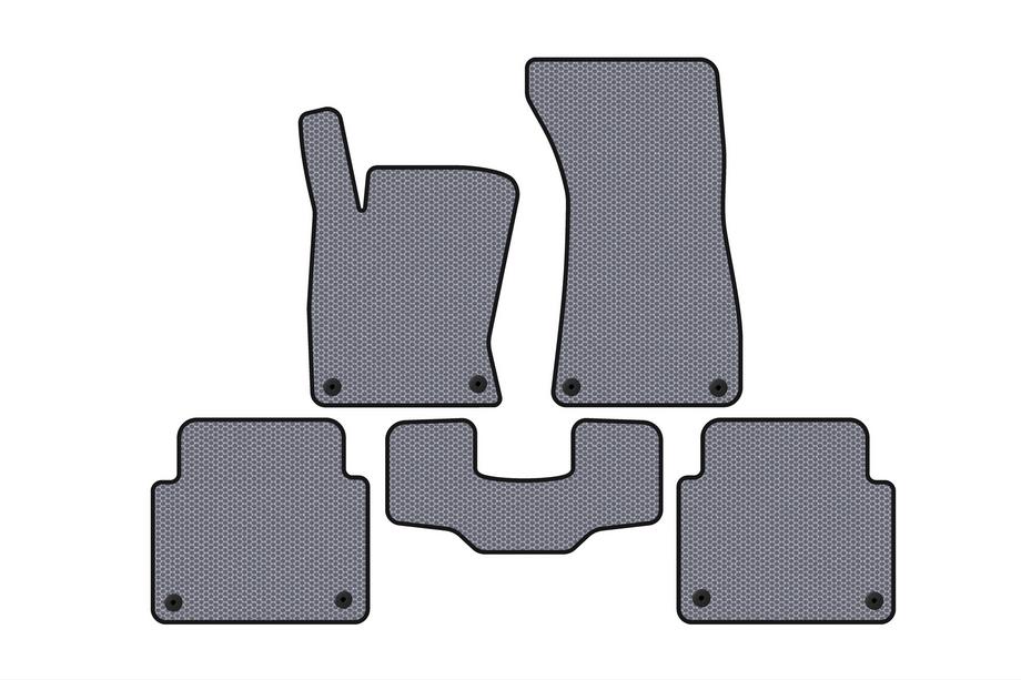 Audi A8 2002–2009 Carsuit kumimatot matkustamoon (Short, harmaa) Image