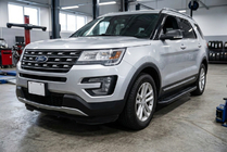 Ford Explorer 2011–2019 Sivuporrast Bosphorus Black (2 kpl, alumiini) kuva 1