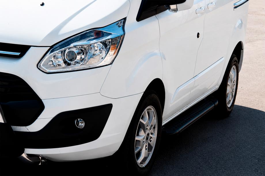 Ford Custom 2013–2022 Allmond Black sivuaskelmat (2 kpl, alumiini) Image