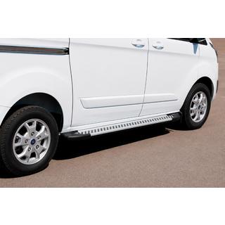 Line-sivuporrassarja (2 kpl, alumiini) Ford Custom 2013–2022 kuva 1