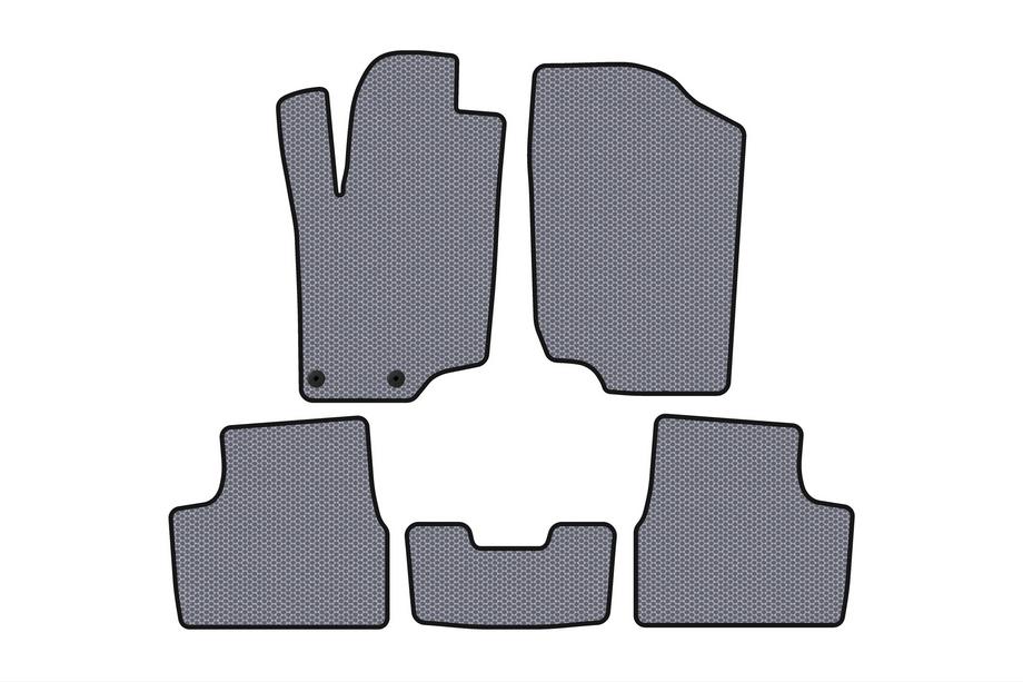 Peugeot 207 2006–2014 Kumimatot Carsuit (HB, 5-ovinen, harmaa) Image