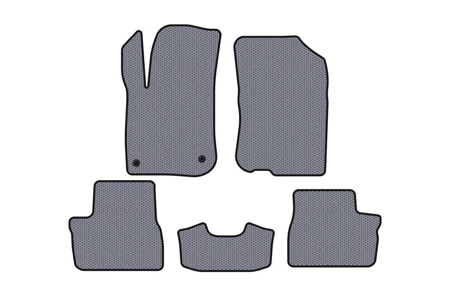 Peugeot 208 2012–2019 Kumimatot Carsuit (HB, 5-ovinen, harmaa) Image