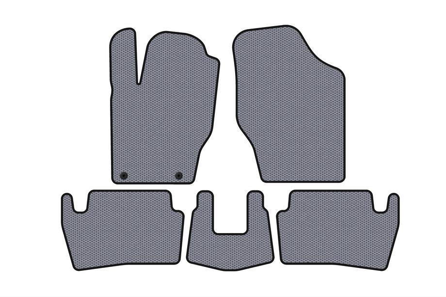 Peugeot 307 2001–2008 Kumimatot Carsuit (2001-2005, HB, 5-ovinen, harmaa) Image