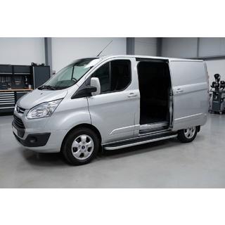 Tayga Grey -sivuaskelmat (2 kpl, alumiini) Ford Custom 2013–2022 kuva 1