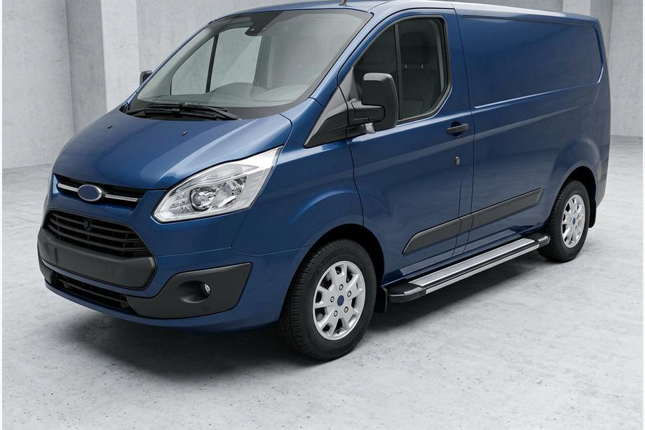 Ford Custom 2013–2022 Rainbow sivuportaat (2 kpl, alumiini) Lyhyt akseliväli Image