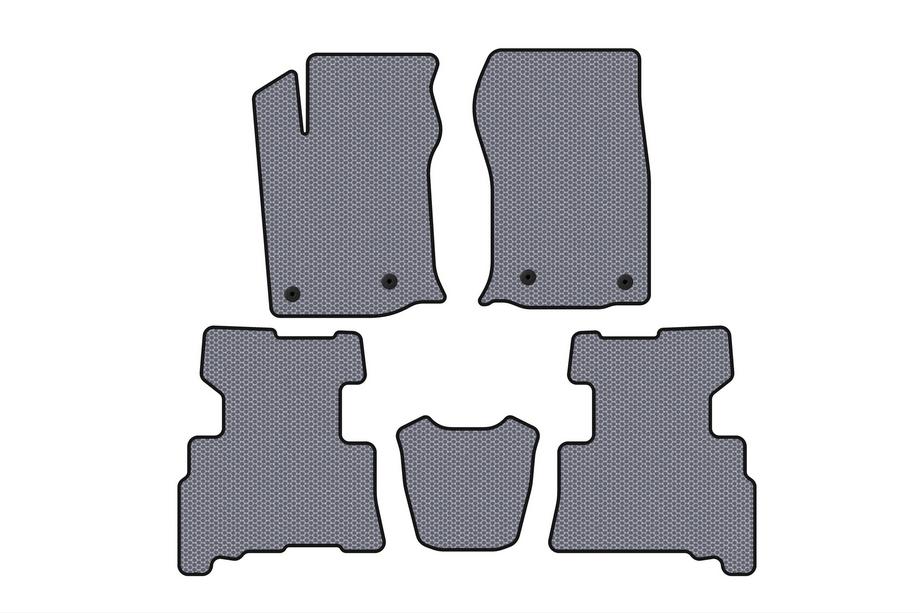 Toyota 4Runner 2009–2024 Carsuit kumimatot (2 riviä, 2014-2024, 7-paikkainen, harmaa) Image