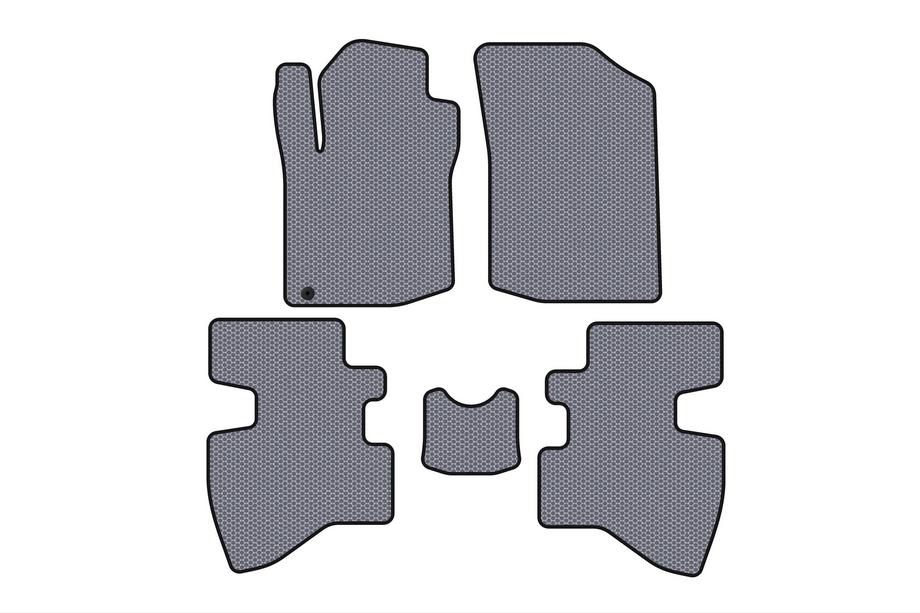 Toyota Aygo 2007–2014 Kumimatot Carsuit (2007-2009, HB, 3-ovinen, harmaa) Image