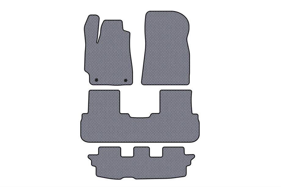 Toyota Highlander 2008–2013 Kumimatot Carsuit (2 riviä, harmaa) Image