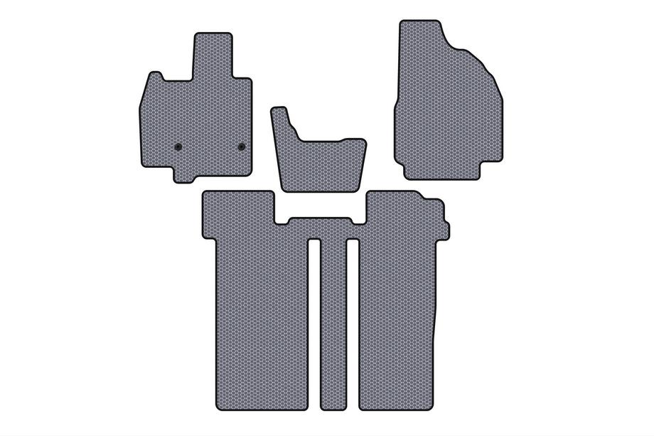 Toyota Previa 2006–2019 Carsuit kumimatot matkustamoon (2 riviä, 6-paikkainen, harmaa) Image