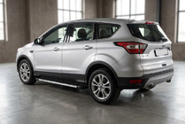 Ford Kuga/Escape 2013–2019 Duru sivuportaat (2 kpl, alumiini) Mustilla ovilistoilla kuva 1