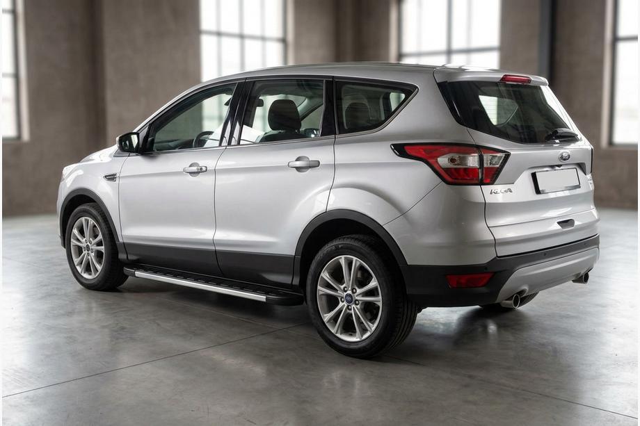 Ford Kuga/Escape 2013–2019 Duru sivuportaat (2 kpl, alumiini) Mustilla ovilistoilla Image