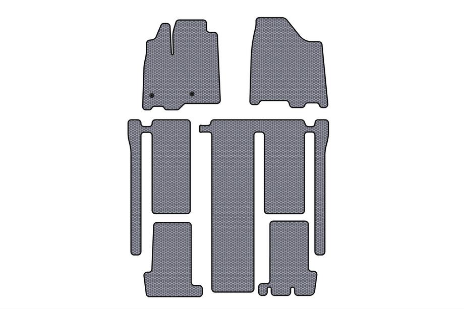 Toyota Sienna 2010–2020 Carsuit-kumimatot (3 riviä, harmaa) Image