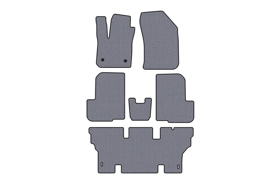 Dacia Lodgy 2012–2022 Kumimatot Carsuit (3 riviä, 7-paikkainen, harmaa) Image