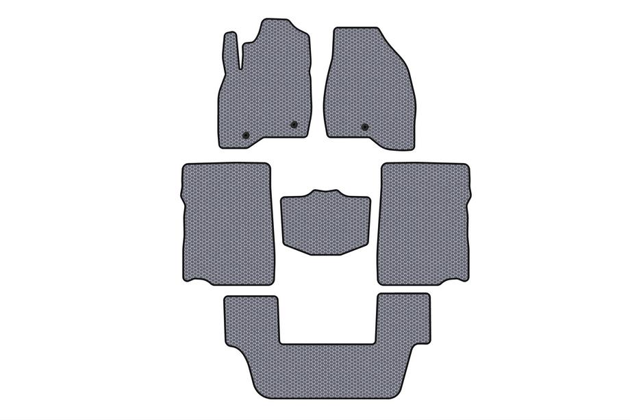 Ford Explorer 2011–2019 Kumimatot Carsuit (2017-2019, 3. rivi, 7-paikkainen, harmaa) Kuva 1