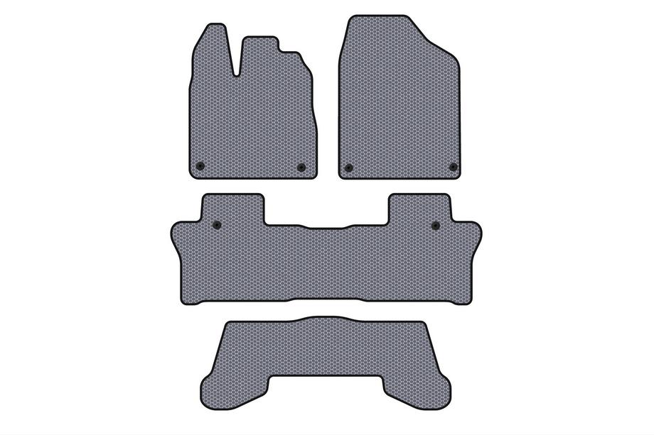 Honda Pilot 2015–2022 Carsuit-kumimatot (3 riviä, harmaa) Image
