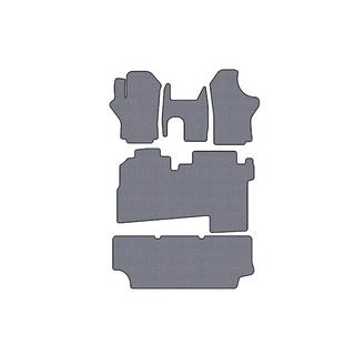 Kumimatot Carsuit (2004-2007, 3 riviä, 8-paikkainen, harmaa) Hyundai H200, H1, Starex 1998–2007 kuva 1