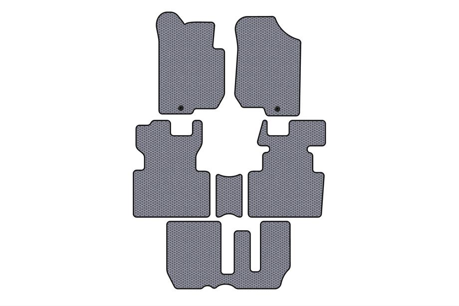 Kia Carens 1999–2012 Kumimatot Carsuit (2006-2012, 3 riviä, 7-paikkainen, harmaa) Image