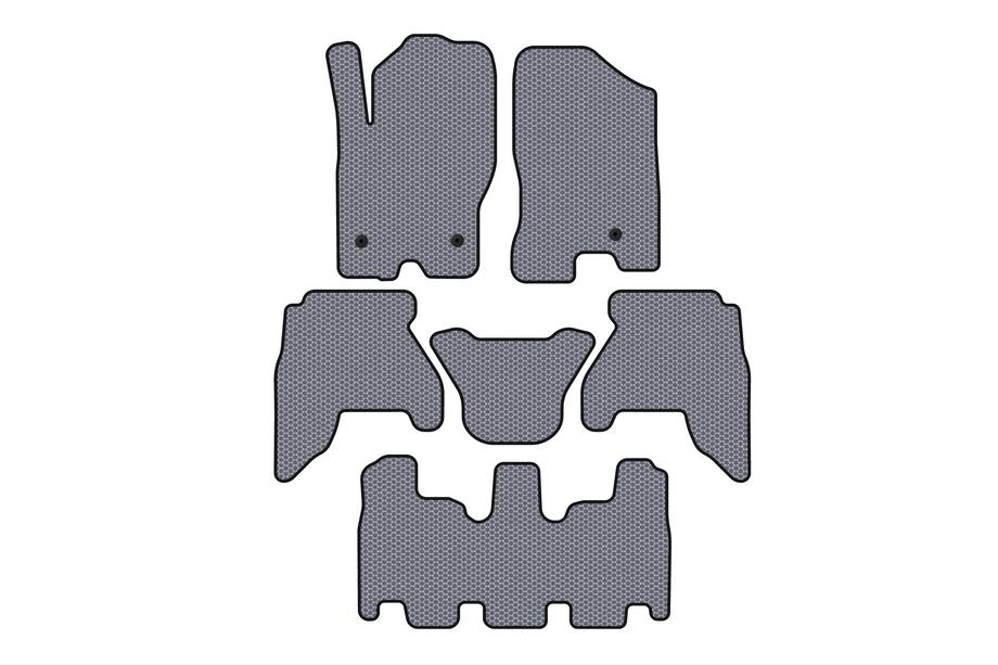 Nissan Pathfinder R51 2005–2014 Kumimatot matkustamoon Carsuit V1 (3 riviä, harmaa, 2010-2014) Kuva 1