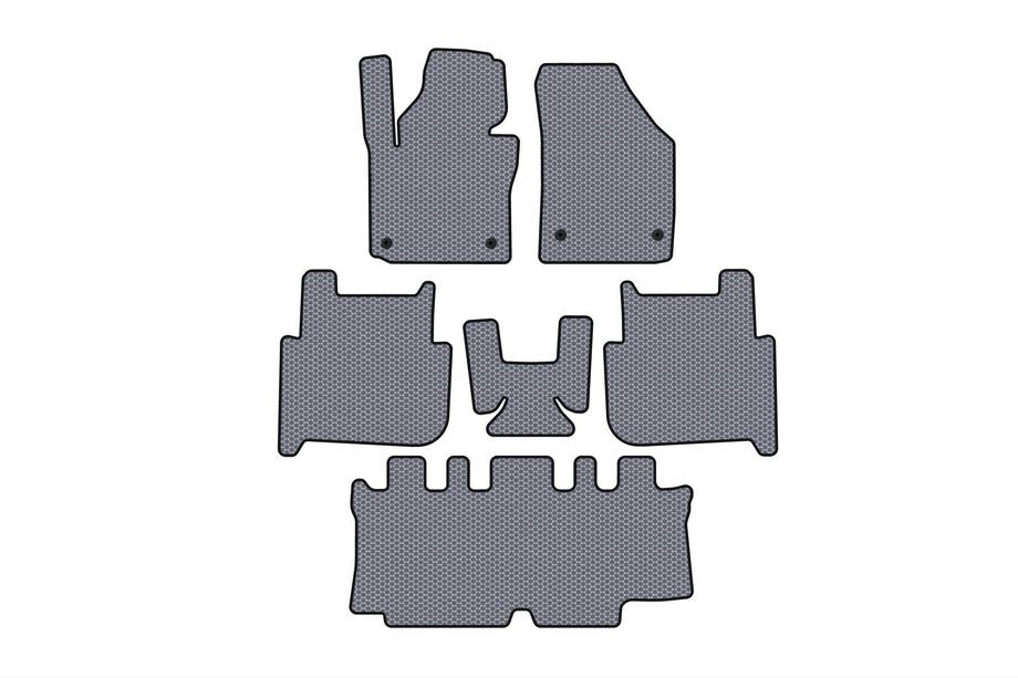 Volkswagen Touran 2003–2010 Kumimatot Carsuit (3 riviä, 2006-2010, 7-paikkainen, harmaa) Image