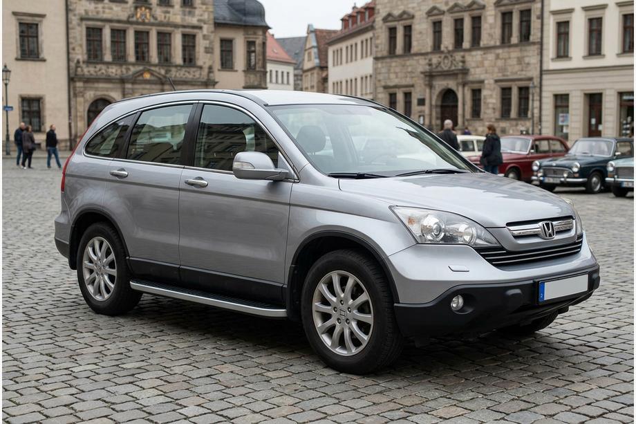 Honda CRV 2007–2011 Tayga Grey -sivuaskelmat (2 kpl, alumiini) Image