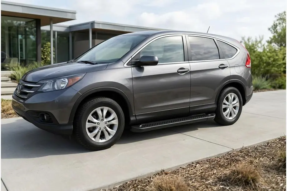 Honda CRV 2012–2016 Allmond Black sivuportaat (2 kpl, alumiini) Kuva 1