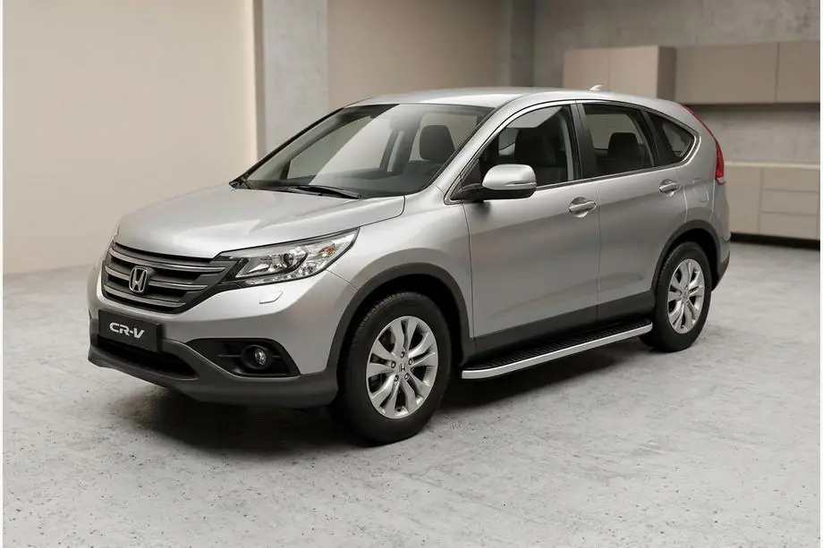 Honda CRV 2012–2016 Tayga Grey -sivuaskelmat (2 kpl, alumiini) Kuva 1
