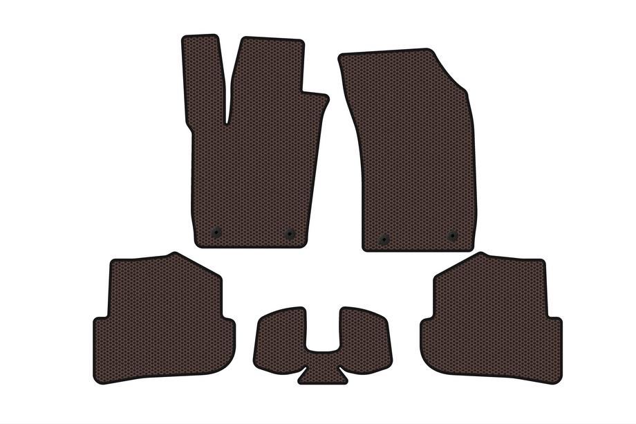 Audi A1 2010–2018 Kumimatot Carsuit (HB, 3-ovinen, ruskea) Image