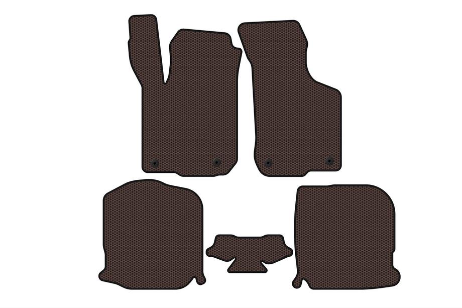 Audi A3 1996–2003 Kumimatot Carsuit (HB, 3-ovinen, ruskea) Image